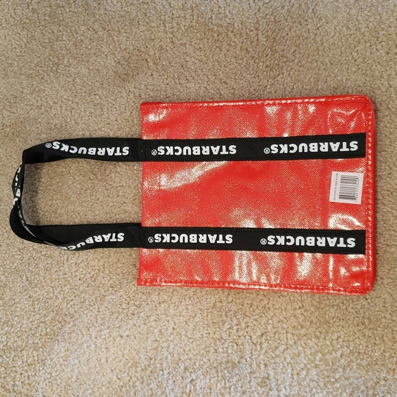 NWT Starbucks Small Red and Black Reusable Bag - Picture 2 of 4